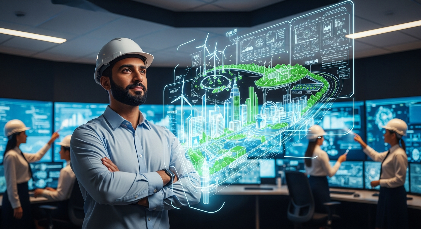 A leader's vision for energy efficiency engineering and advanced control technology symbolizing industry transformation